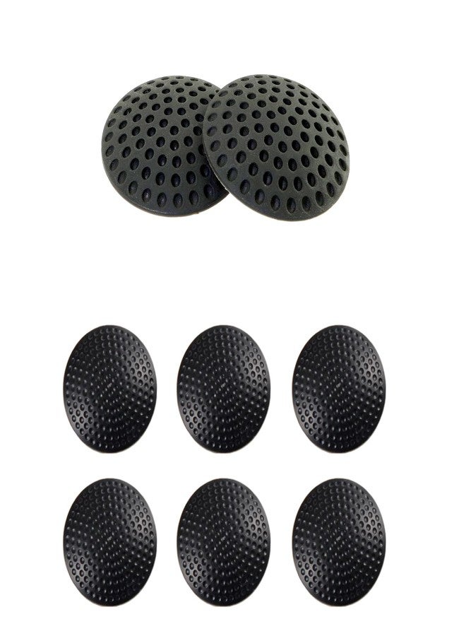 Hian Black Silicone Door Stopper Bumpers | Anti-Impact Wall & Furniture Protectors | Noise-Reducing Door Guards | Multi-Surface Safety Pads - Pack of 8 - Image 1